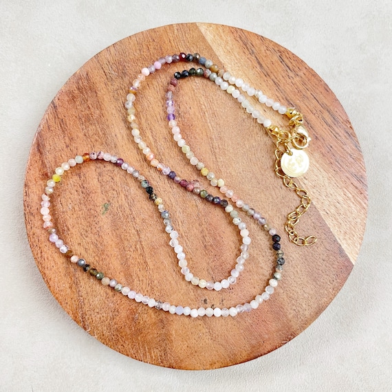 Etus// Dawn Gemstone Beaded Necklace (EPJ-NSBB19-DW)