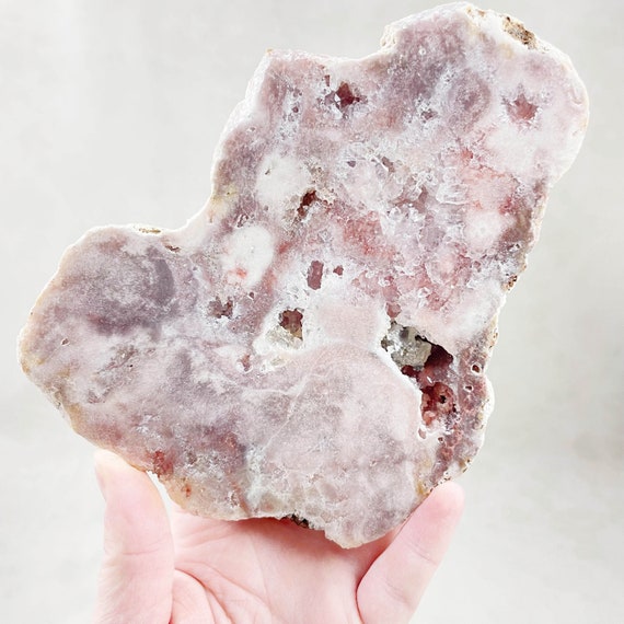 Pink Amethyst Druzy Half Polished Slab (EPJ-HGOS11-18)