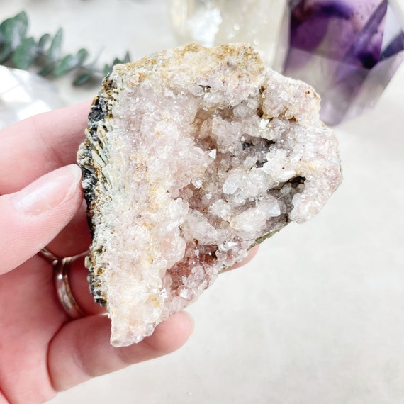 Pink Amethyst Druzy Geode Cluster (EPJ-GEO14-60)