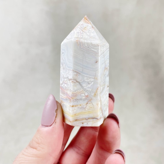 Chunky Banded Lace Agate Point (EPJ-HDQ13-1)