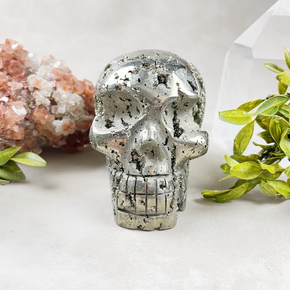 Pyrite Skull Carving (EPJ-HDS10-2)