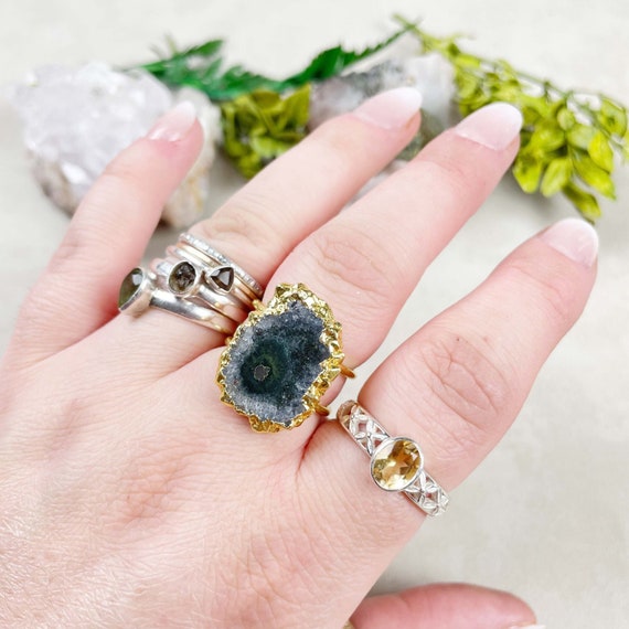 Jasper Stalactite Statement Ring (EPJ-RB20AAA10-4)