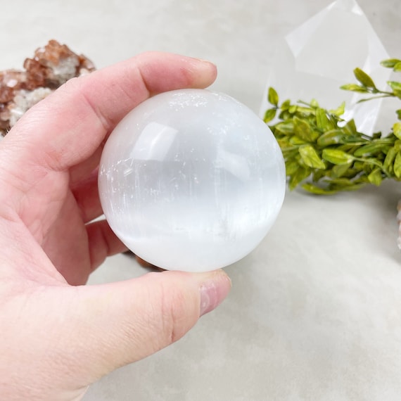 Selenite Satin Spar Sphere Orb (EPJ-HSSA23-9)