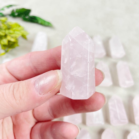 Mini Rose Crystal Quartz Towers (EPJ-HDO17)