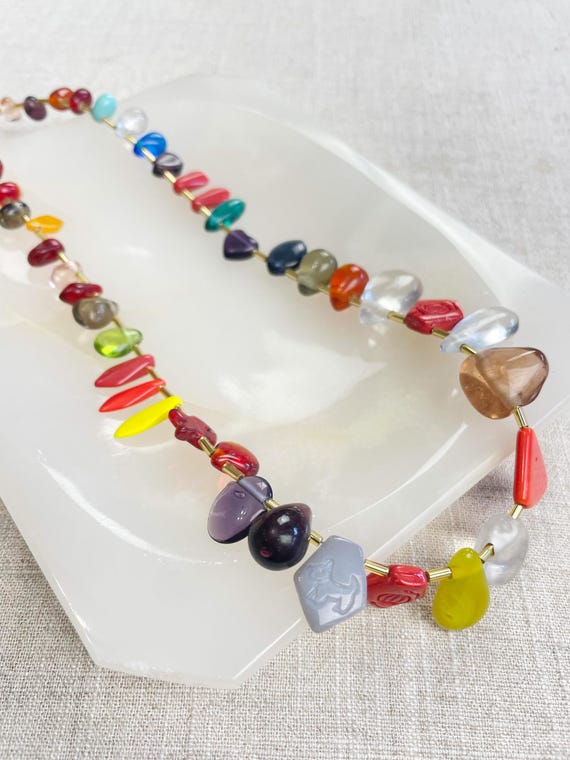 Collage// Confetti Beaded Delicate Necklace (EPJ-NSD25)