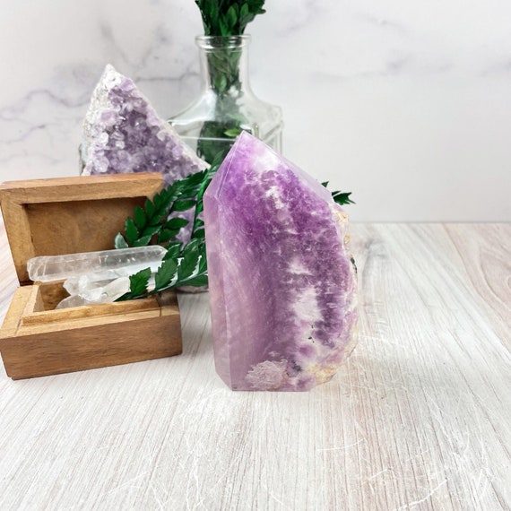 Chunky Raw Edge Purple Fluorite Tower (EPJ-HGOT21-9)