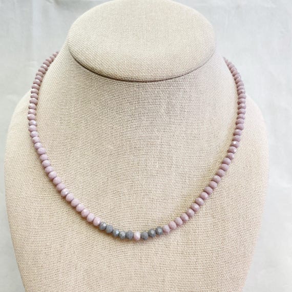 Mia// Dove Beaded Delicate Necklace (EPJ-NSBA11-DV)