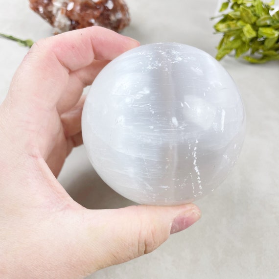 Selenite Satin Spar Sphere Orb (EPJ-HSSA23-1)