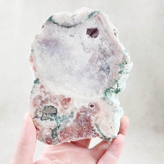 Pink Amethyst Druzy Half Polished Slab (EPJ-HGOS11-15)