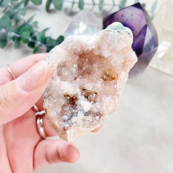 Pink Amethyst Druzy Geode Cluster (EPJ-GEO14-19)