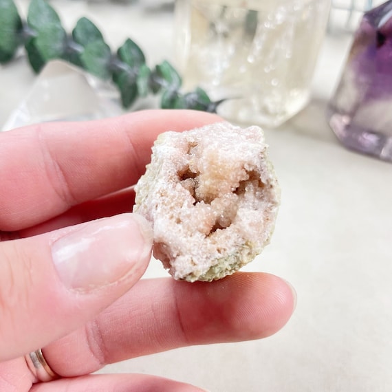 Pink Amethyst Druzy Geode Cluster (EPJ-GEO14-93)