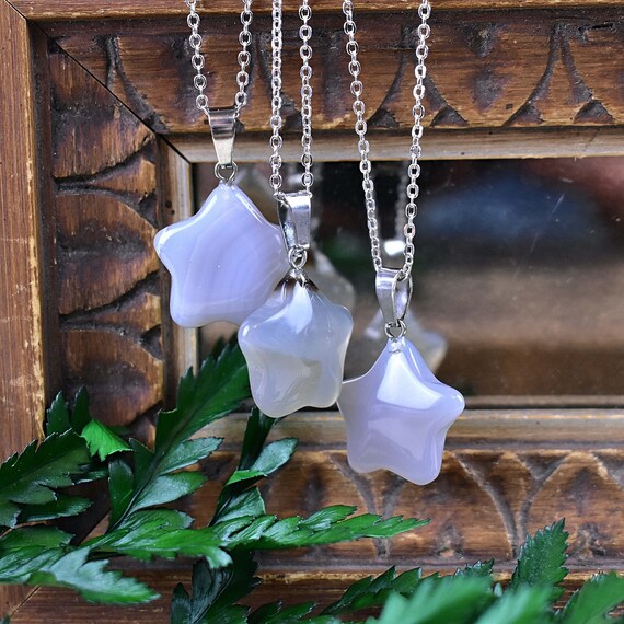 Grey chunky shop necklace