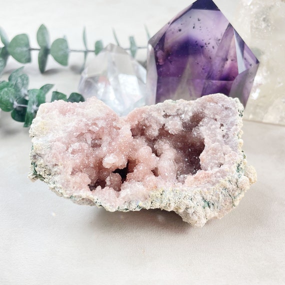 Pink Amethyst Druzy Geode Cluster (EPJ-GEO14-15)