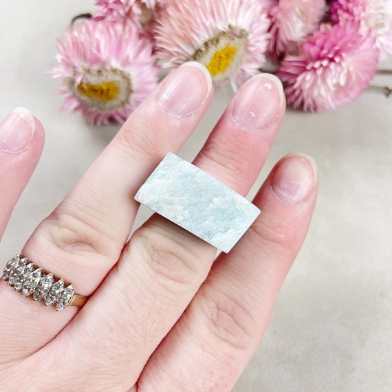 Aquamarine Carved Ring- Size 4.75 (EPJ-RC20CAC21-5)