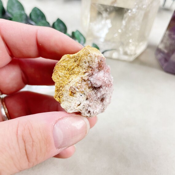 Pink Amethyst Druzy Geode Cluster (EPJ-GEO14-83)