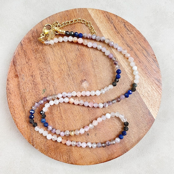 Etus// Serenity Gemstone Beaded Necklace (EPJ-NSBB19-SN)