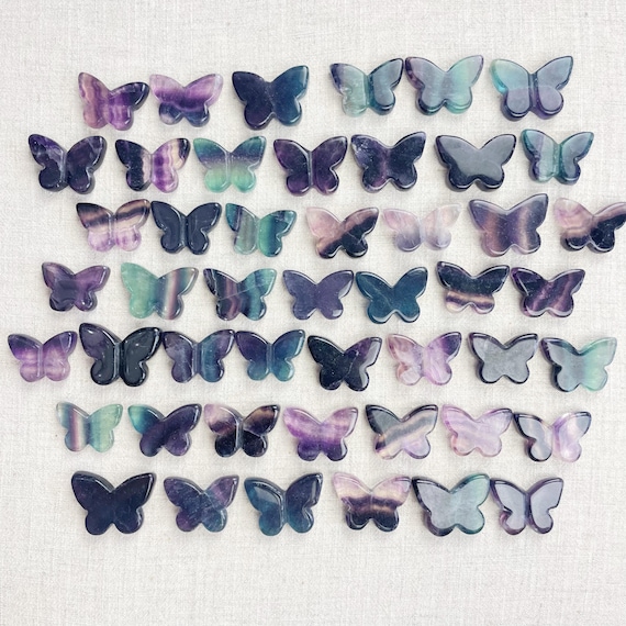 Rainbow Fluorite Butterfly Carving (EPJ-HDHC21)