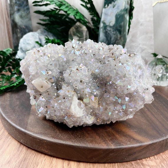 Lilac Aura Amethyst Crystal Cluster (EPJ-HDSA13-5)