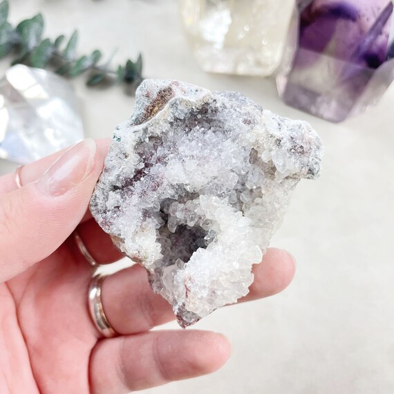 Pink Amethyst Druzy Geode Cluster (EPJ-GEO14-59)