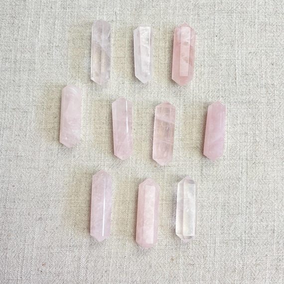 Rose Quartz Double Terminated Point Carving (EPJ-HCAA55-RQ)