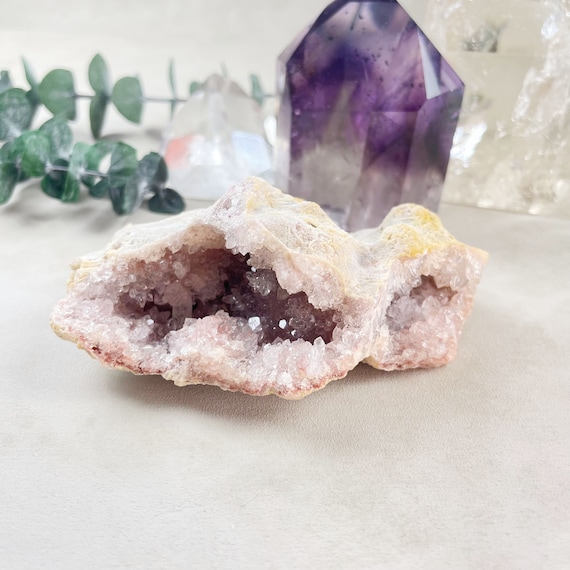 Pink Amethyst Druzy Geode Cluster (EPJ-GEO14-1)