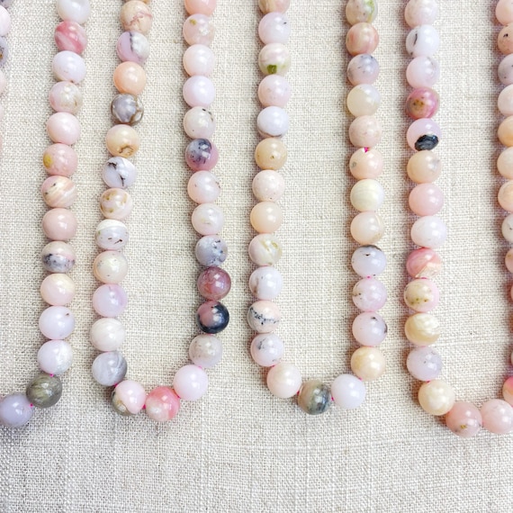 Pink Opal Beaded Necklace (EPJ-NSC22)