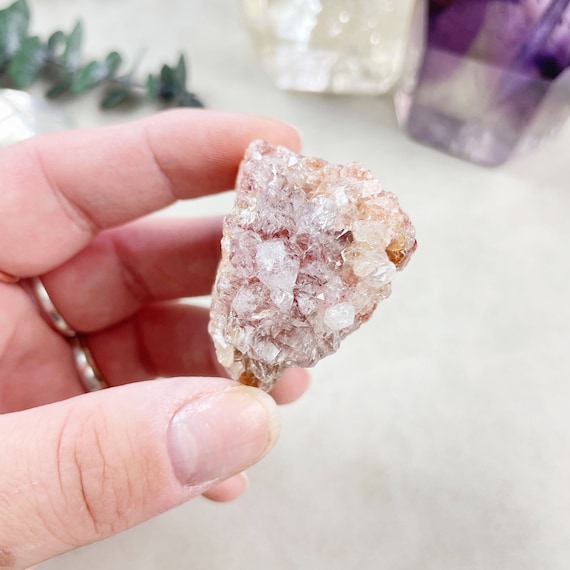 Pink Amethyst Druzy Geode Cluster (EPJ-GEO14-77)