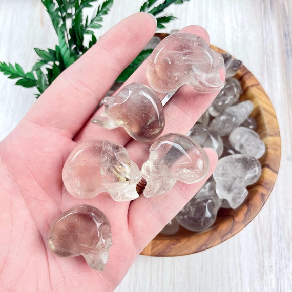 Mini Smoky Quartz Skull Tumble (EPJ-HACT24)