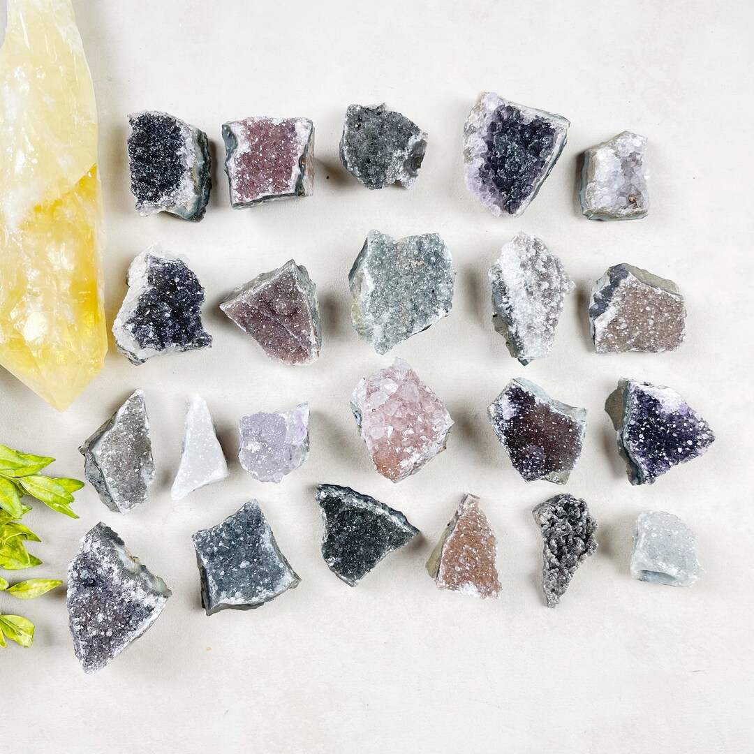 レインボーアメジスト ドゥルージー クラスター チャンク (EPJ-GEO16