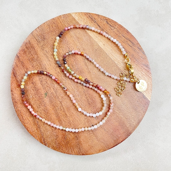 Etus// Harmony Gemstone Beaded Necklace (EPJ-NSBB19-HM)