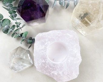 ピンクローズクォーツチャンクキャンドルホルダー(EPJ-HDDA13-4