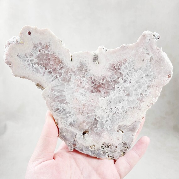 Pink Amethyst Druzy Half Polished Slab (EPJ-HGOS11-12)