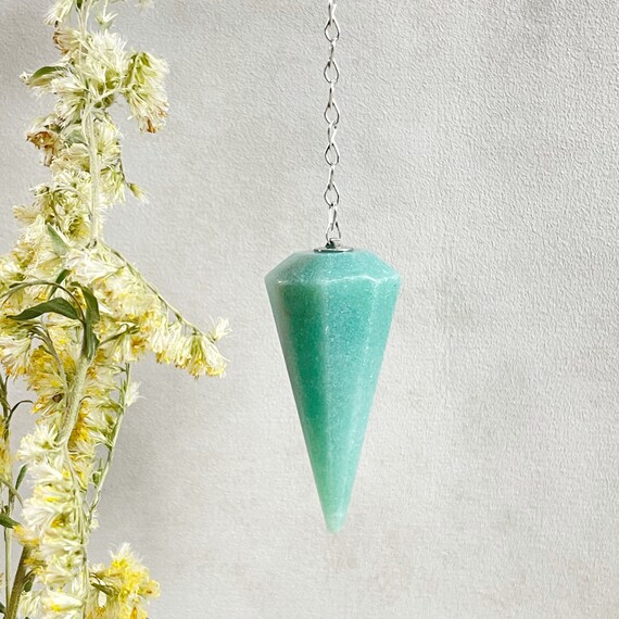 Green Aventurine Crystal Pendulum (EPJ-PA10-5)