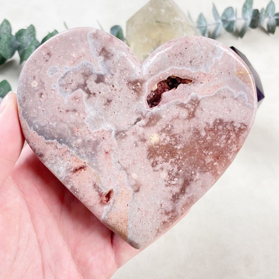 Pink Amethyst Heart Carving (EPJ-HDSS11-3)