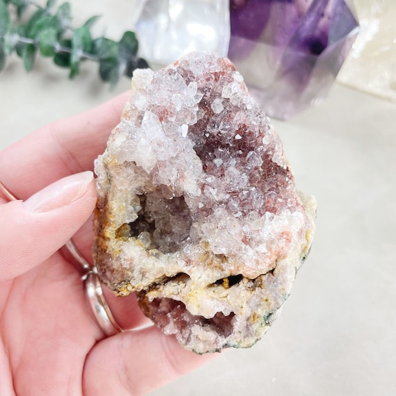 Pink Amethyst Druzy Geode Cluster (EPJ-GEO14-3)