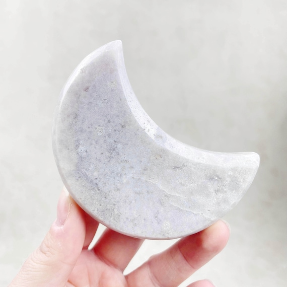 Pink Amethyst Moon Carving (EPJ-HDSS28-7)
