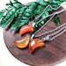 Carnelian 19x12mm Crescent Moon Necklace, Silver Gemstone Necklace, Layering Statement Necklace (EPJ-NW20AFA27) 