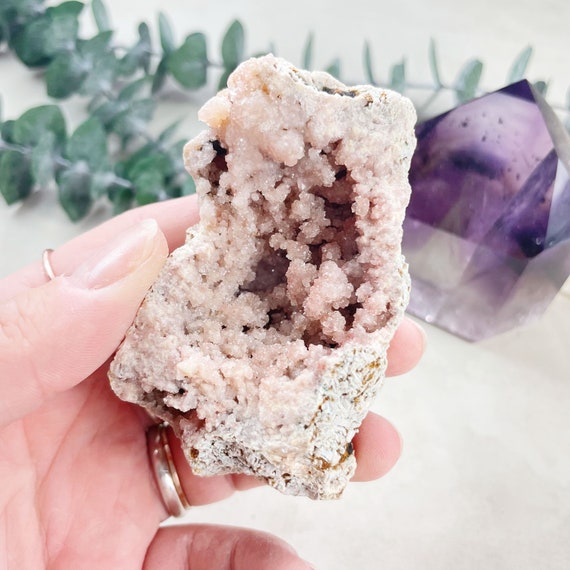 Pink Amethyst Druzy Geode Cluster (EPJ-GEO14-18)