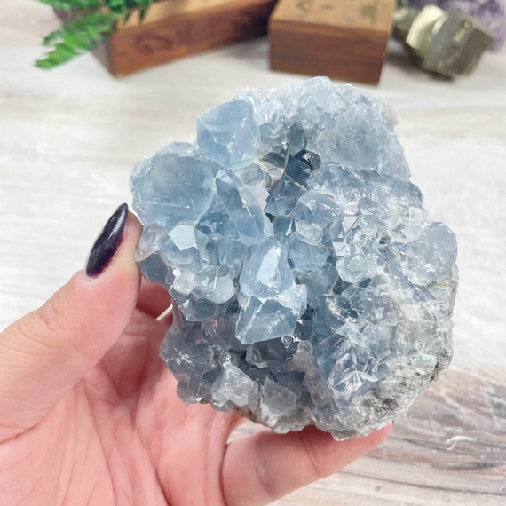 Blue Celestite Cluster (EPJ-GEO15-10)