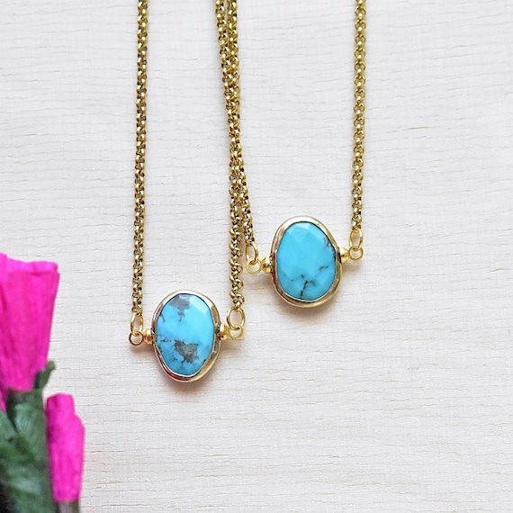 Turquoise Drop Necklace(EPJ-NTB20BAB10)