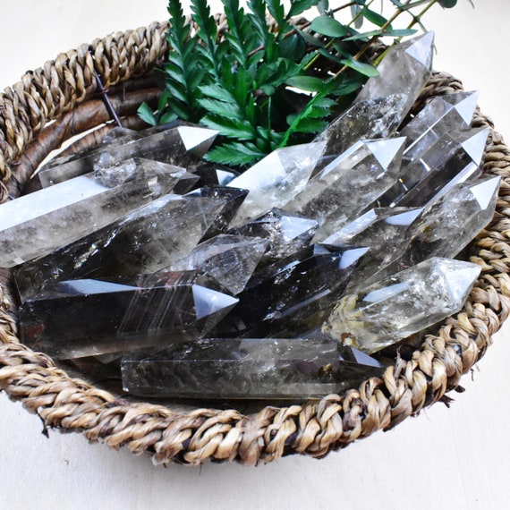 2-3inch Smoky Quartz Point, Gemstone Point, Home Decor, Obelisk Stone (EPJ-HDP16)