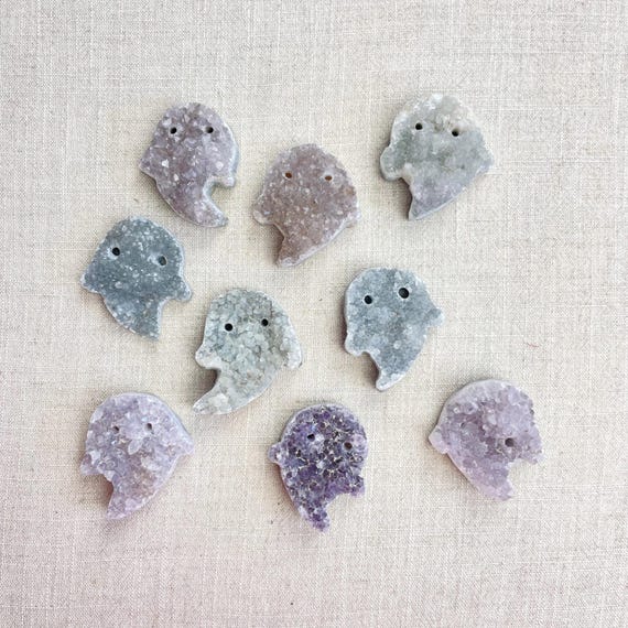 Natural Druzy Ghost Carving (EPJ-HCAA37)