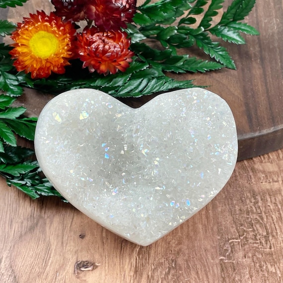 Aura Druzy Crystal Heart (EPJ-HDSA14-4)