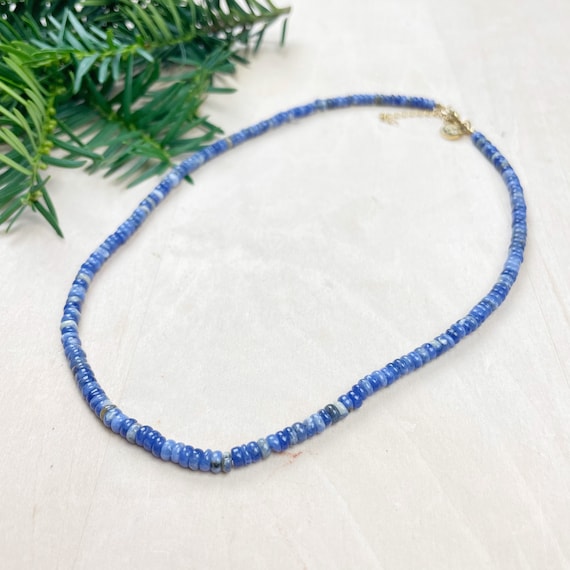 Zara// Sodalite Beaded Gemstone Necklace (EPJ-NSBA19-SD)