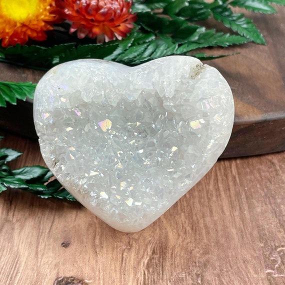 Aura Druzy Crystal Heart (EPJ-HDSA14-5)