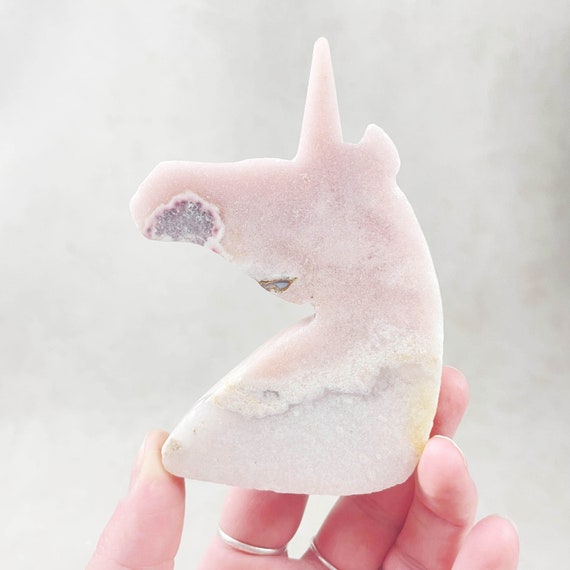 Pink Amethyst Unicorn Carving (EPJ-HDSS15-2)