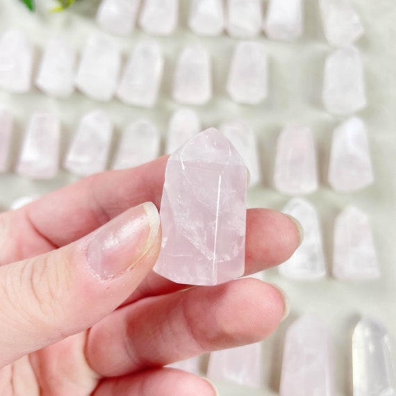 Mini Rose Crystal Quartz Towers (EPJ-HDO17)