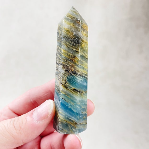 Blue Onyx Calcite Tower (EPJ-HGOT41-2)