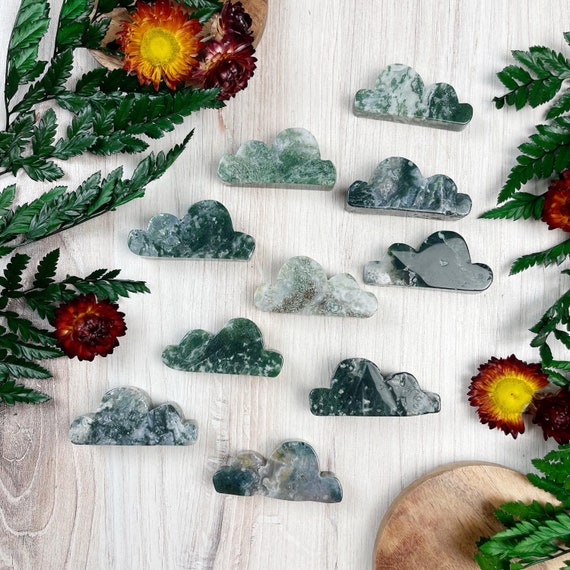 Moss Agate Cloud Carving (EPJ-HDHB11)