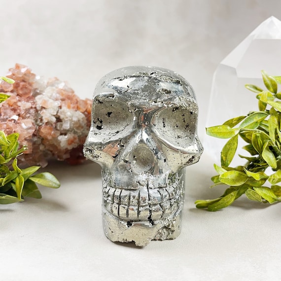 Pyrite Skull Carving (EPJ-HDS10-1)